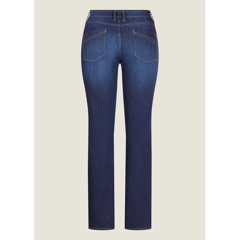 EQL Women's In Motion Button Fly Straight Leg Jeans - Midnight Wash 2 EQL Women's In Motion Button Fly Straight Leg Jeans - Midnight Wash - Image 2