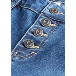 EQL Women's In Motion Button Fly Straight Leg Jeans - Light Wash -Ovation Sale Shop 711615 800 800