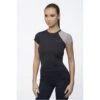 Cavalliera Women's Allore Short Sleeve Technical Top - Black/Grey -Ovation Sale Shop 712602 800 800