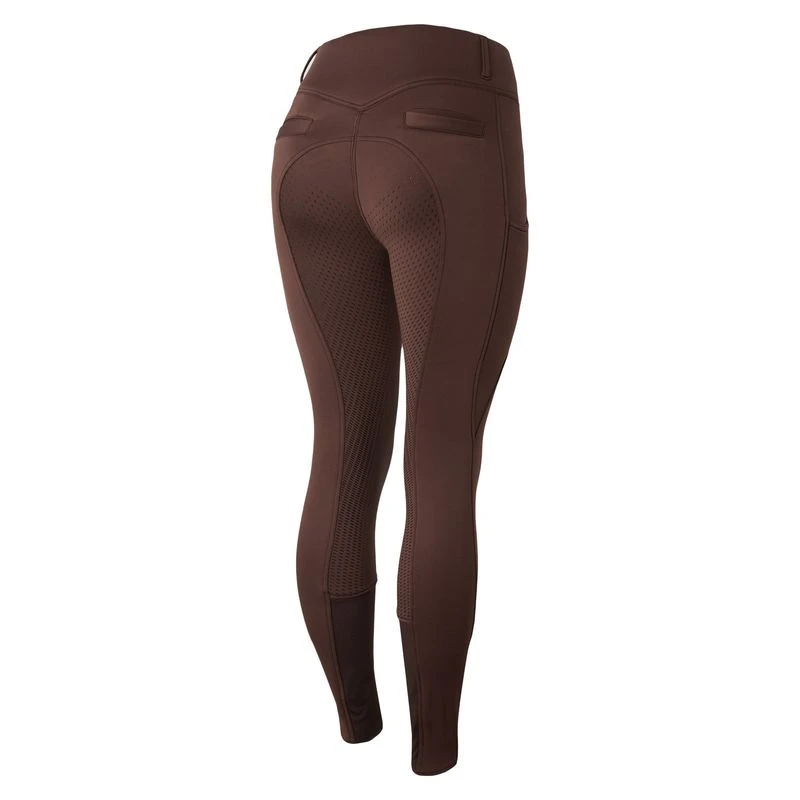 Horze Women's Mira Thermo Full Seat Breeches - Chocolate Martini 1 Horze Women's Mira Thermo Full Seat Breeches - Chocolate Martini